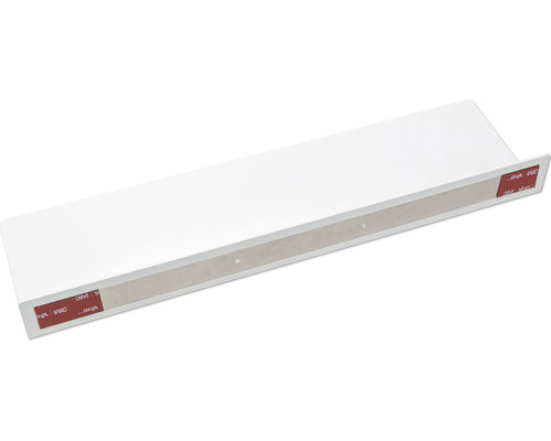 Étagère murale blanche avec bandes adhésives pour la fixation