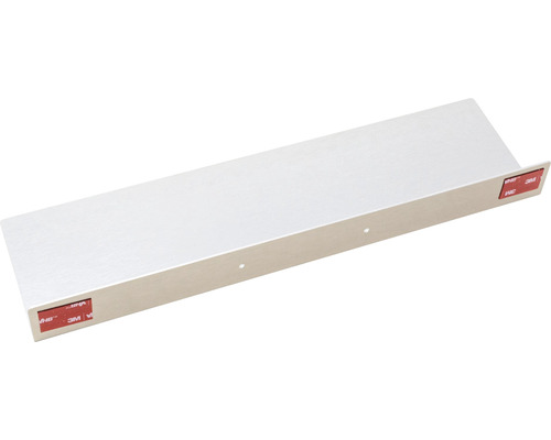 Aluminium Wandregal mit Klebestreifen zur Befestigung