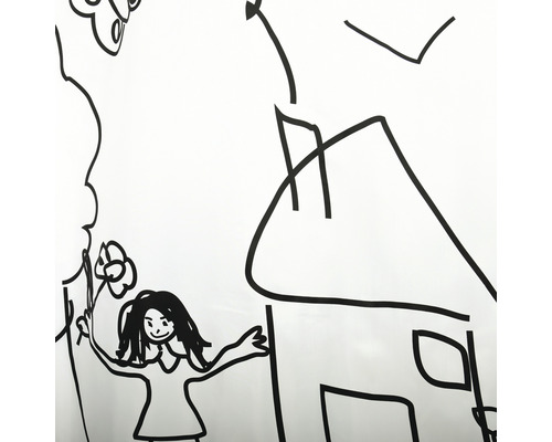 Illustration d''une femme, d''une maison, d''un arbre et d''un oiseau