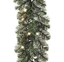 Guirlande de sapin artificielle avec lumières pour décoration de Noël