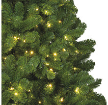 Sapin de Noël artificiel avec éclairage, vue détaillée