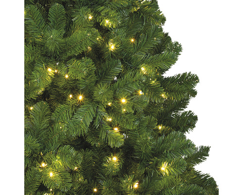 Sapin de Noël artificiel avec éclairage, vue détaillée