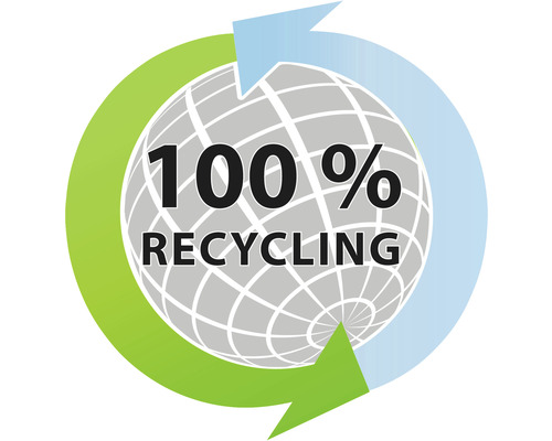 100 Prozent Recycling Symbol