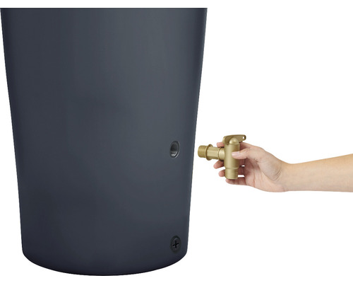 Récupérateur d''eau de pluie avec robinet pour le prélèvement d''eau