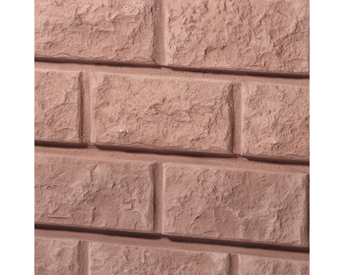 Nahaufnahme einer Mauer mit Ziegelstruktur