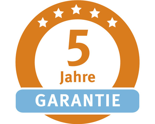 Fünf Jahre Garantie