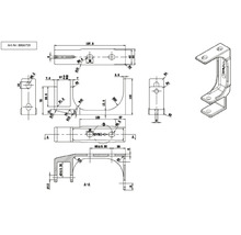 Ersatzteil: Wandhalter/Deckenhalter weiss zu Gelenkarmarkisen 8677054, 8866750, 8866751, 8866752, 6145058, 6145054, 6145055, 6145056, 6145057, 8677050, 8677053, 5635824, 5636000, 5636001, 5636002