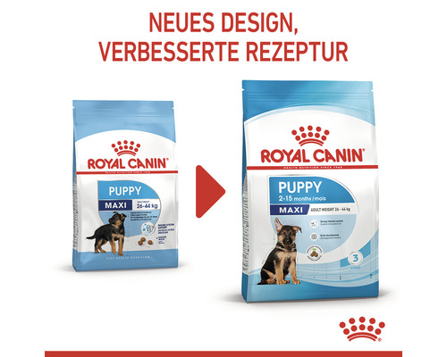 Royal Canin Logo, Produktvergleich von Royal Canin Maxi Puppy Hundetrockenfutter