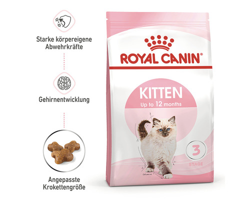Royal Canin Kitten Trockenfutter für Kitten bis 12 Monate