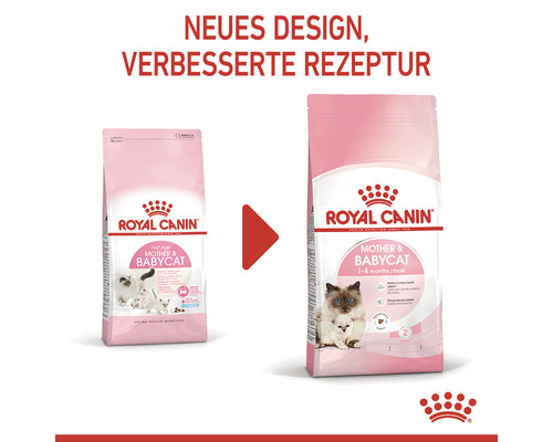 Royal Canin Mother and Babycat Katzenfutter, neues Design und verbesserte Rezeptur
