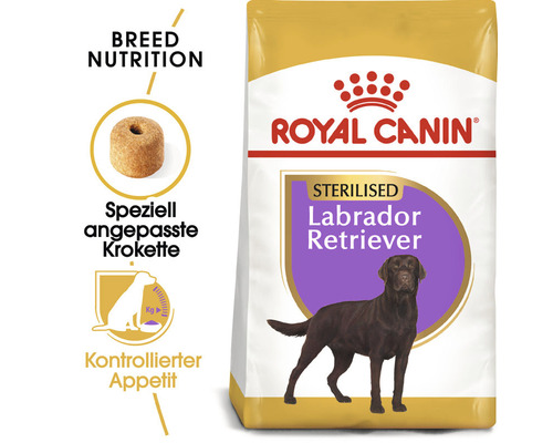 Royal Canin Sterilised Labrador Retriever Hundefutter Verpackung