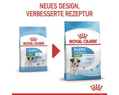Royal Canin Puppy Mini Hundefutter im neuen Design und verbesserter Rezeptur