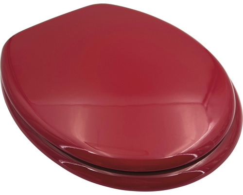 Roter WC-Sitz