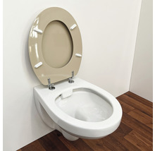 WC à fond de cuvette suspendu avec bride ouverte et siège de WC