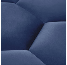Wandkissen Riviera Hexagon dunkelblau Samt-Optik 29 x 34 cm