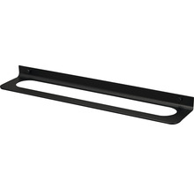 Schwarzer Handtuchhalter zur Wandmontage