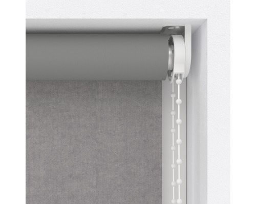 Graues Rollo mit Kettenzug