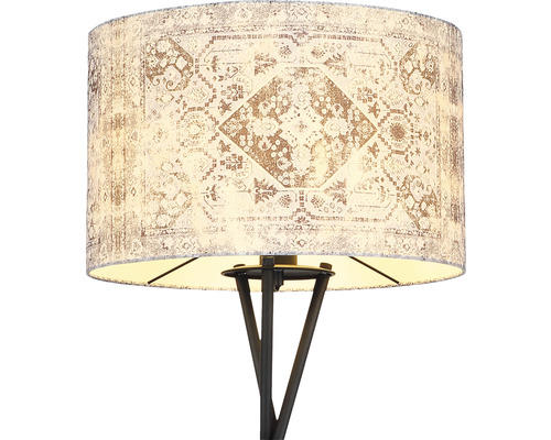 Stehleuchte mit Muster-Lampenschirm