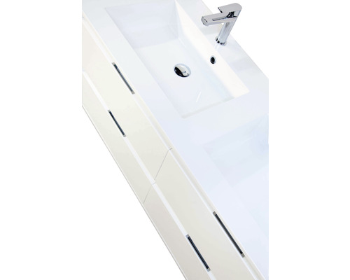 Meuble-lavabo avec armoire sous-vasque et robinetterie