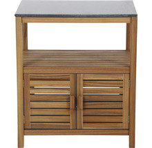 Armoire de jardin en bois avec une étagère et deux portes