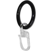 Gardinenring für Gardinenstange schwarz Ø 16 mm 10 Stk.