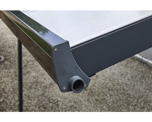 Vue détaillée d''un toit de terrasse avec système de drainage