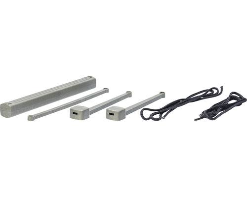 Sichtschutz-Befestigungsset mit Halterungen und Seilen