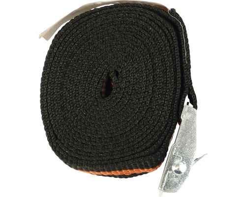 Sangle d''arrimage enroulée avec pince