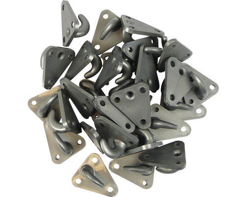 Plusieurs crochets métalliques pour diverses utilisations