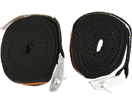 Deux sangles d''arrimage enroulées avec boucle à came