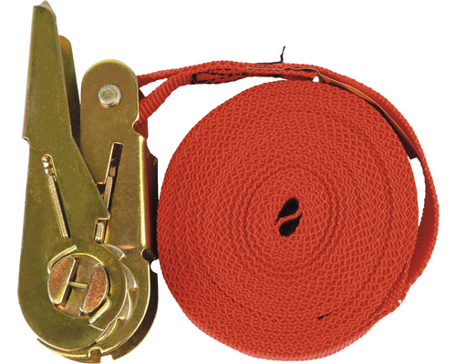 Sangle d''arrimage avec cliquet pour sécuriser le chargement