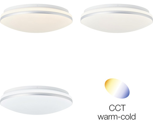 Drei Deckenleuchten mit CCT warm-kalt Funktion