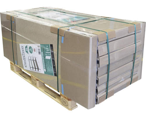 Verpacktes Steckregalsystem auf Palette