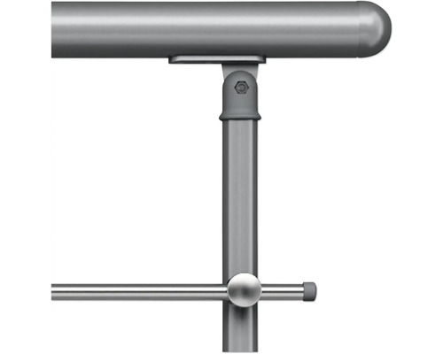 Vue détaillée d''une balustrade en métal