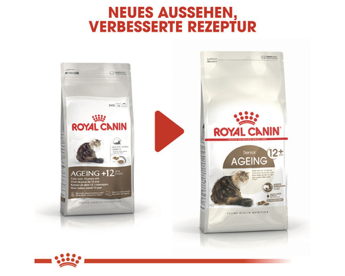 Royal Canin Katzenfutter für ältere Katzen ab 12 Jahren, neues Aussehen, verbesserte Rezeptur