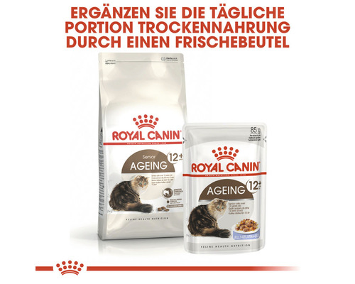 Royal Canin Senior Ageing 12 plus Katzenfutter, Trockenfutter und Frischebeutel