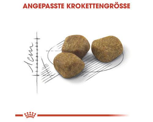 Abgestimmte Krokettengröße für Tierfutter