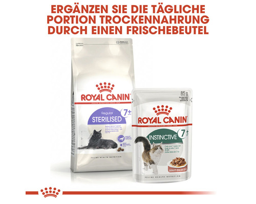 Royal Canin Trockenfutter und Nassfutter für sterilisierte Katzen ab sieben Jahren