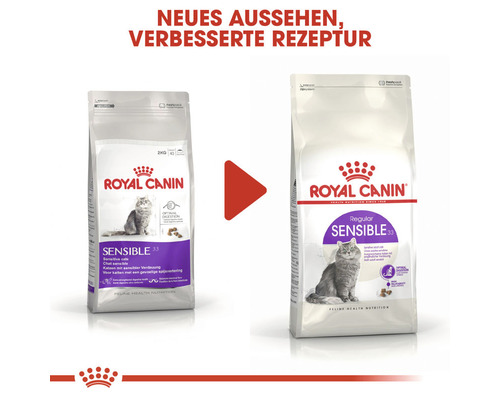 Zwei Packungen Royal Canin Sensible 33 Katzenfutter