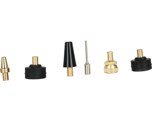 Set de différents adaptateurs de pompe