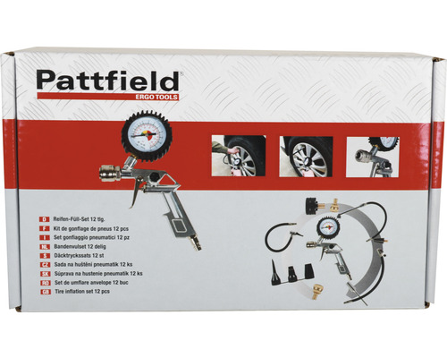 Pattfield Kit de gonflage de pneus 12 pièces