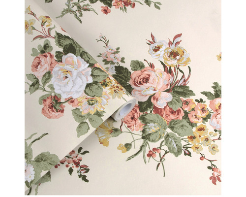 Tapetenrolle mit Blumenmuster