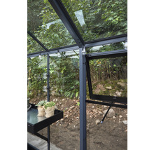 Gewächshaus Juliana Grand Oase inkl. Sicherheitsglas 3 mm 439 x 583 cm anthrazit/schwarz