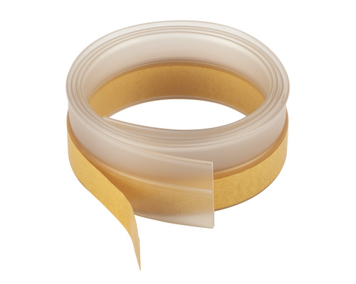 fix-o-moll Türdichtung SOFT transparent 32 mm, 1 m Türdichtungsprofil mit Klebestreifen
