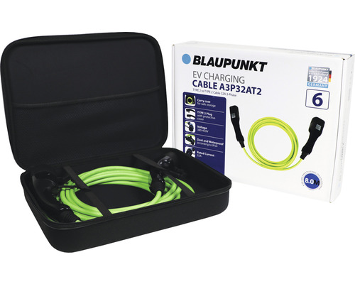 Blaupunkt Ladekabel mit Tasche und Verpackung