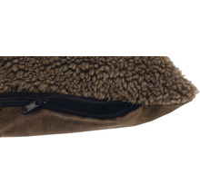 Detailansicht eines Hundebetts mit Reissverschluss