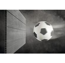Bardage de façade et ballon de football