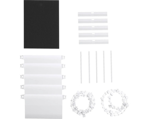 Pièces de rechange pour stores verticaux, y compris les lamelles, les pièces de connexion, les chaînes et les plaques de lestage