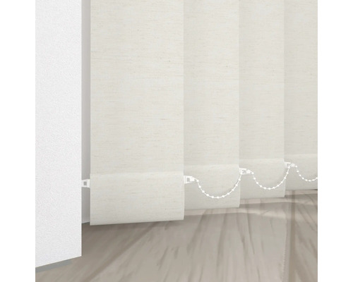 Store vénitien vertical avec chaînette pour le réglage de la lumière