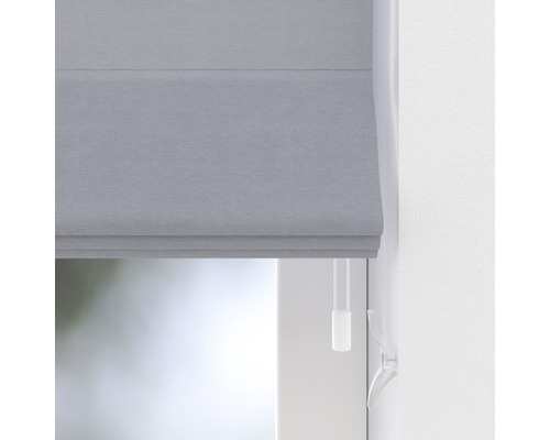 Store bateau gris à la fenêtre avec cordon de serrage